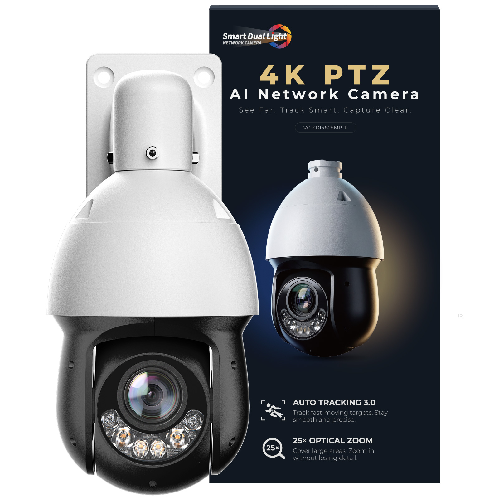 Outdoor Lighting Expressions - 8MP 4K 25x Smart Dual Light