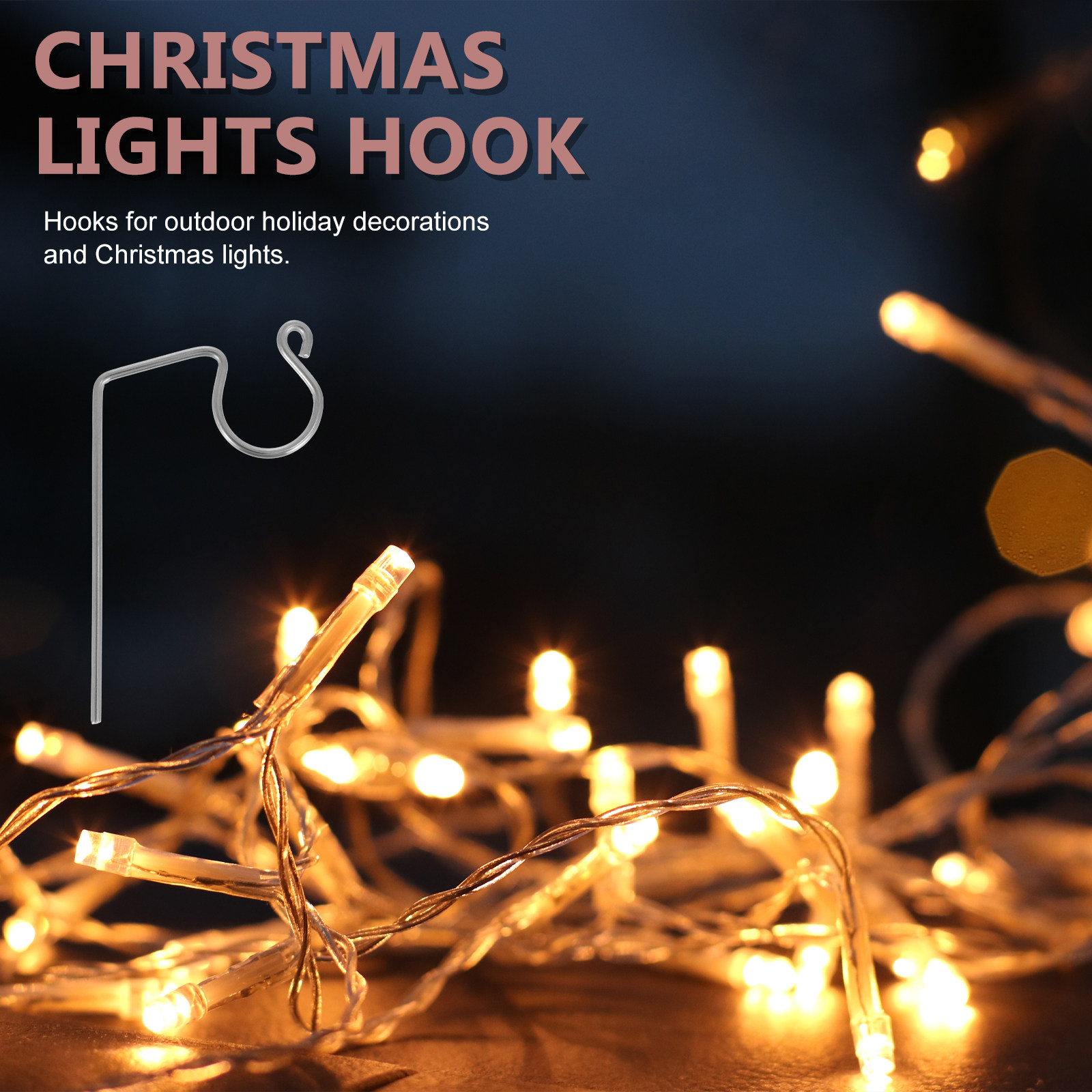 50Pcs Metal Light Hooks Christ - Outdoor Lighting Hooks recension och pris