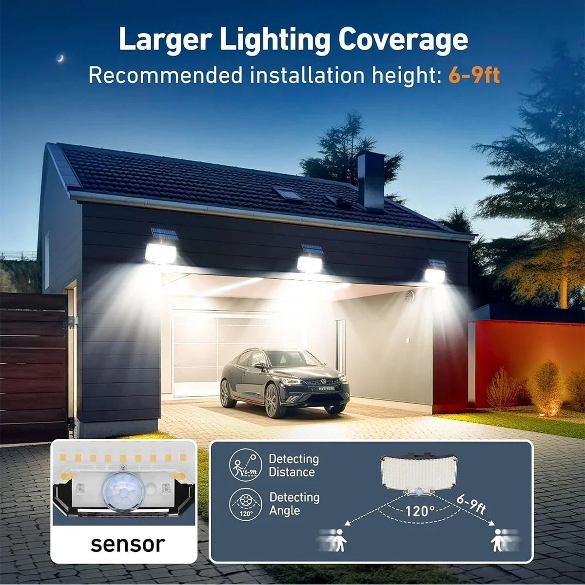 234LED Solar Outdoor Lights Mo - Outdoor Lighting With Motion Sensor recension och pris