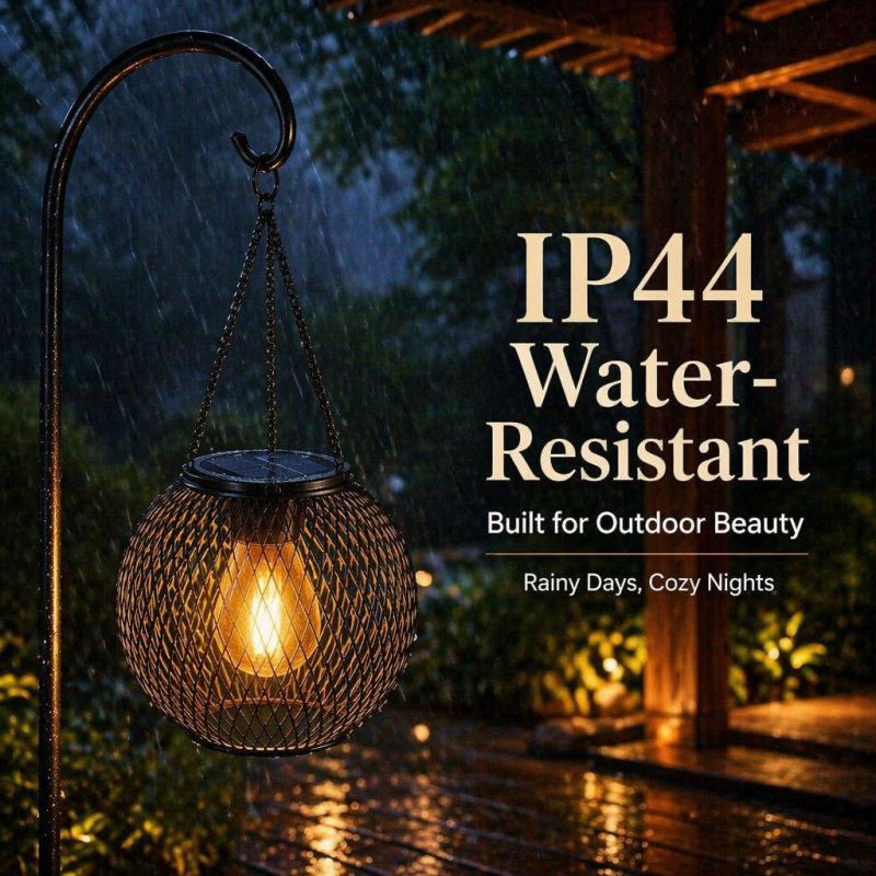 Solar Powered LED Hanging Floo - Outdoor Lighting Company recension och pris