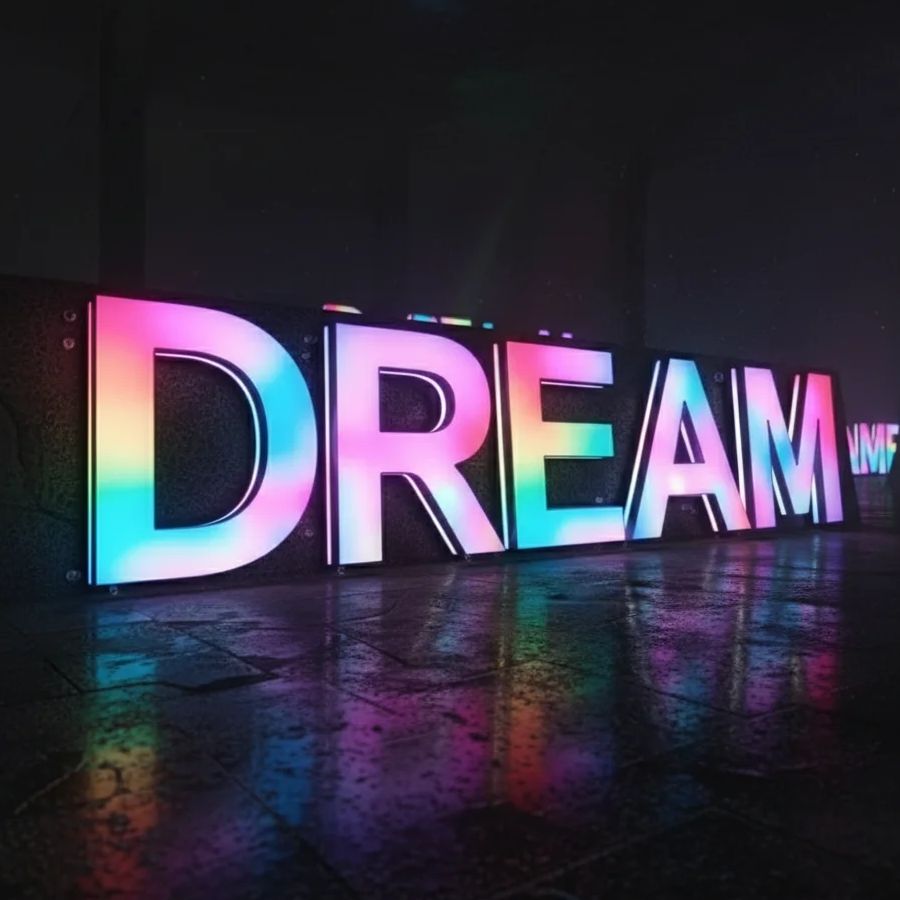 Custom RGB Metal LED Sign Wall - Outdoor Lighting Logo recension och pris