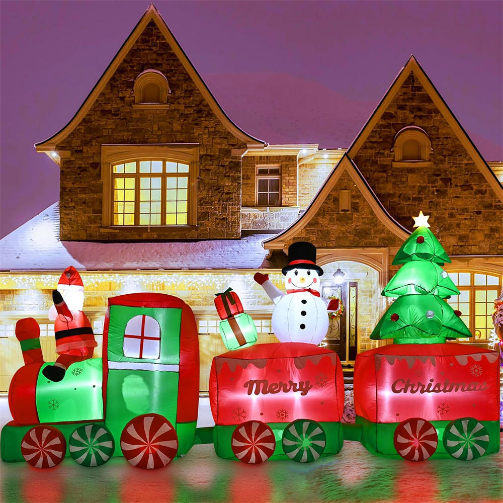 10.5FT Lighted Christmas Infla - Outdoor Lighting Expressions recension och pris