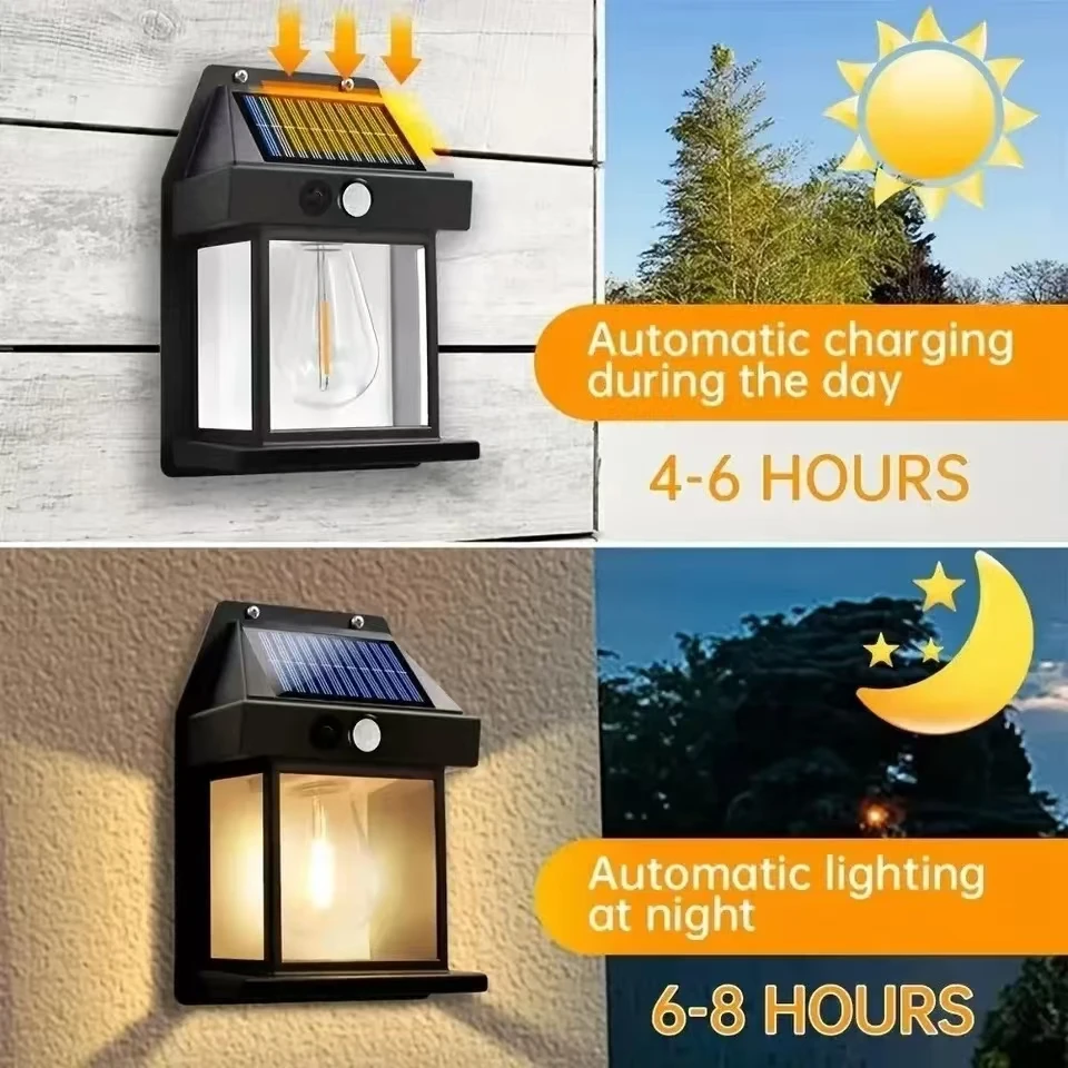 Outdoor Solar Tungsten Wall Li - Outdoor Lighting With Motion Sensor recension och pris