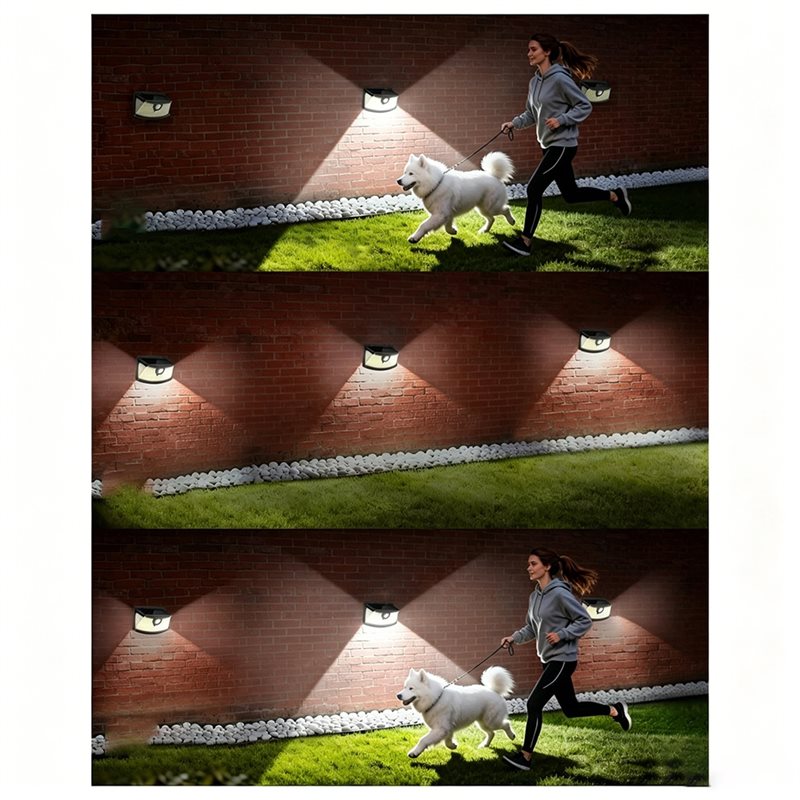[NEW!A25P】 Waterproof Solar Po - Outdoor Lighting With Motion Sensor recension och pris