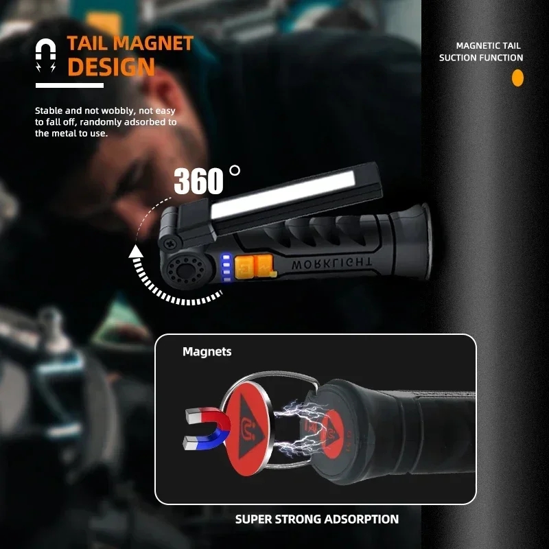 Portable LED COB Search Lights - Outdoor Lighting Hooks recension och pris