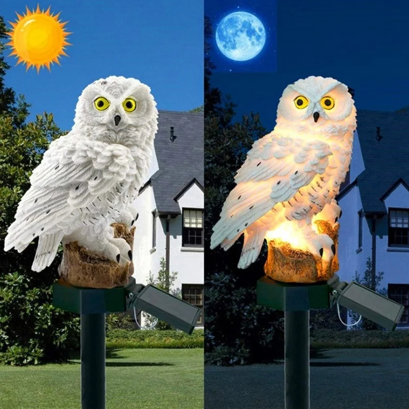 Solar Owl Statue Garden Light  - Outdoor Lighting Company recension och pris