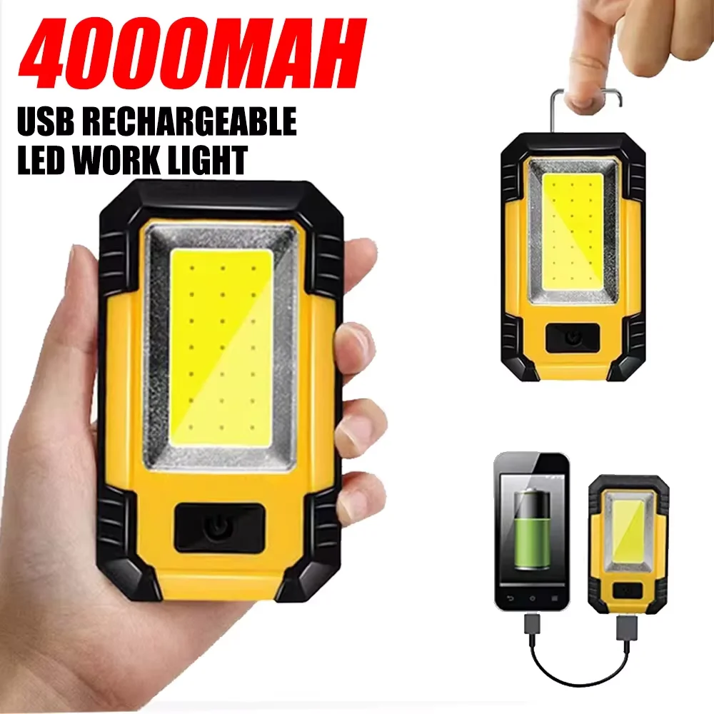 Portable 4000MaH Rechargeable  - Outdoor Lighting Hooks recension och pris