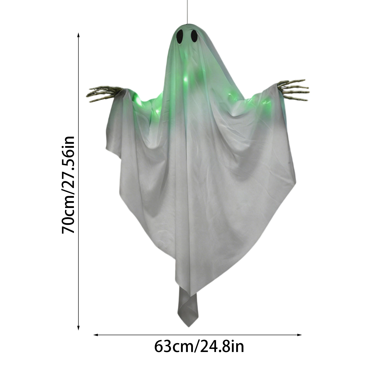 Halloween Glowing Ghost Hangin - Outdoor Lighting Expressions recension och pris