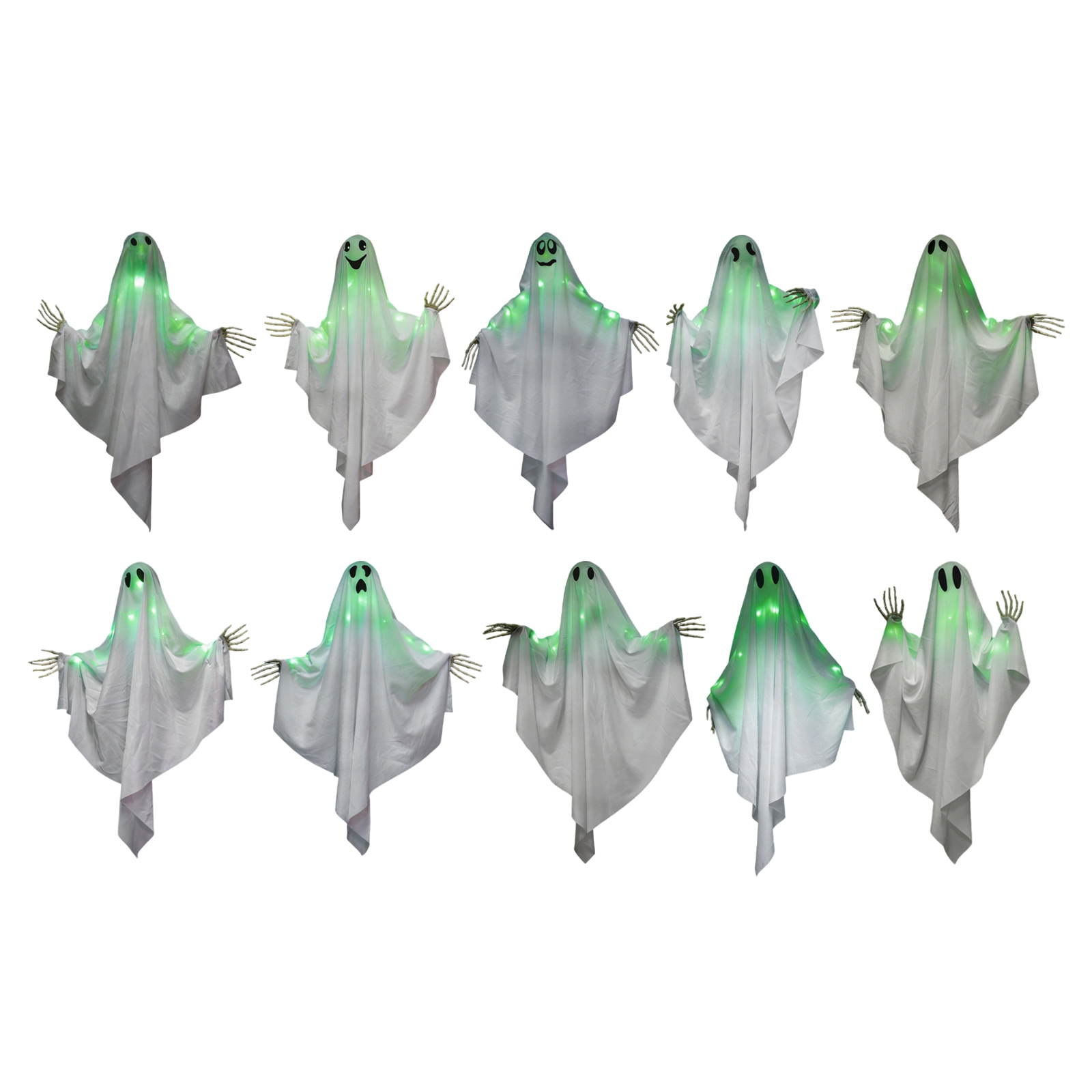 Halloween Glowing Ghost Hangin - Outdoor Lighting Expressions recension och pris
