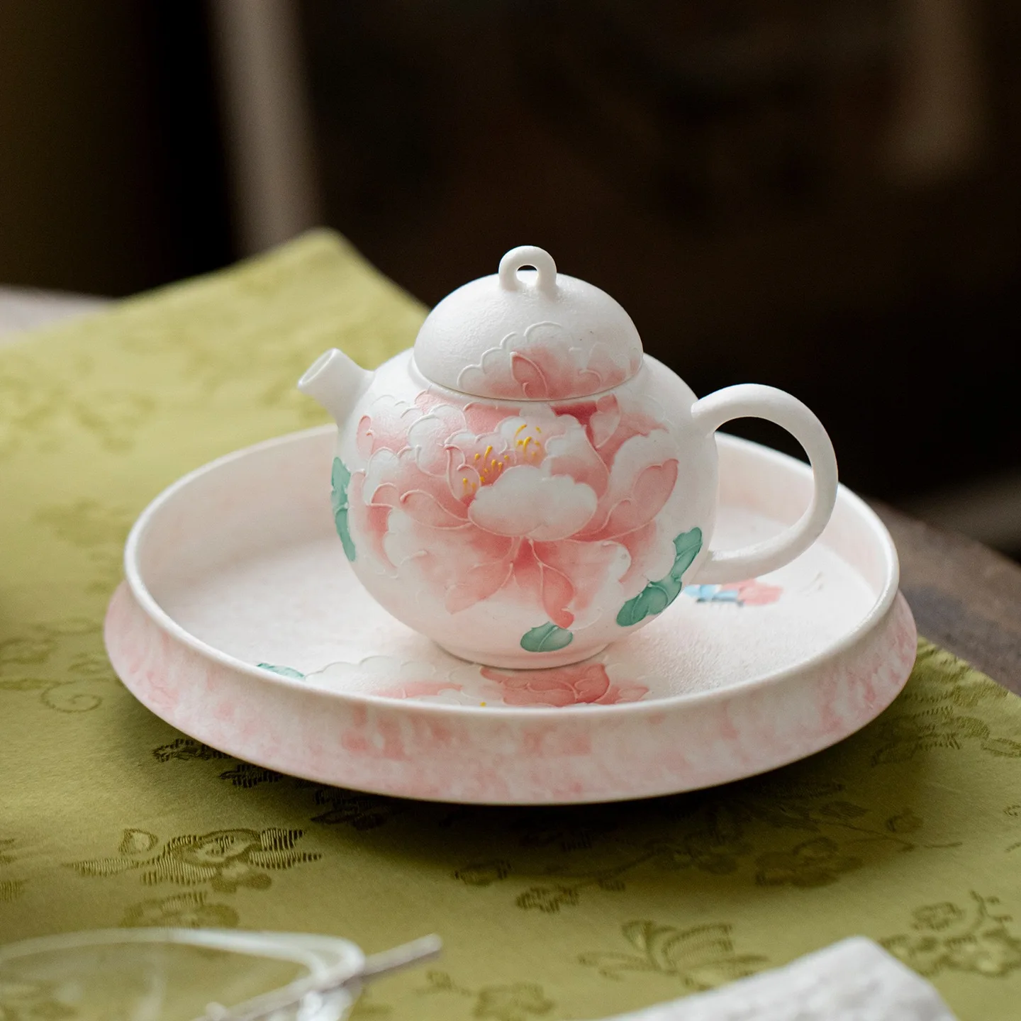Hand Painted Light Pink Peony  - Outdoor Lighting Expressions recension och pris
