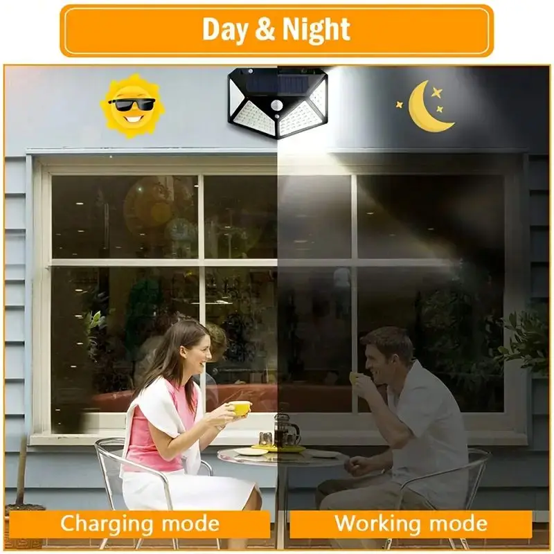 100LED Outdoor Solar Garden Li - Outdoor Lighting With Motion Sensor recension och pris