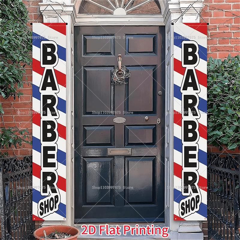 2D Barber Shop Text Logo Door  - Outdoor Lighting Logo recension och pris