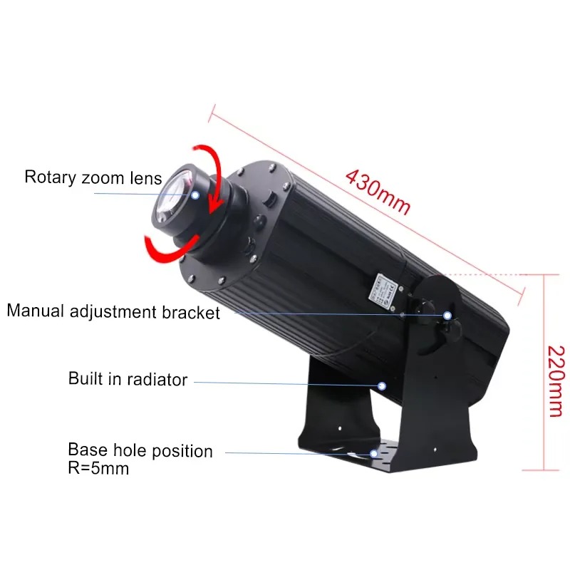 Yufan 200w Gobo Projector Outd - Outdoor Lighting Logo recension och pris