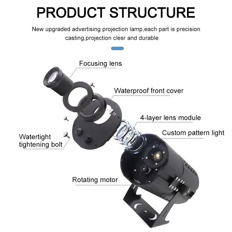 Yufan 200w Gobo Projector Outd - Outdoor Lighting Logo recension och pris