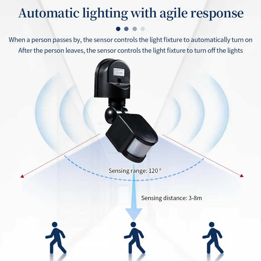 PIR Motion Sensor 220V 110V 12 - Outdoor Lighting With Motion Sensor recension och pris