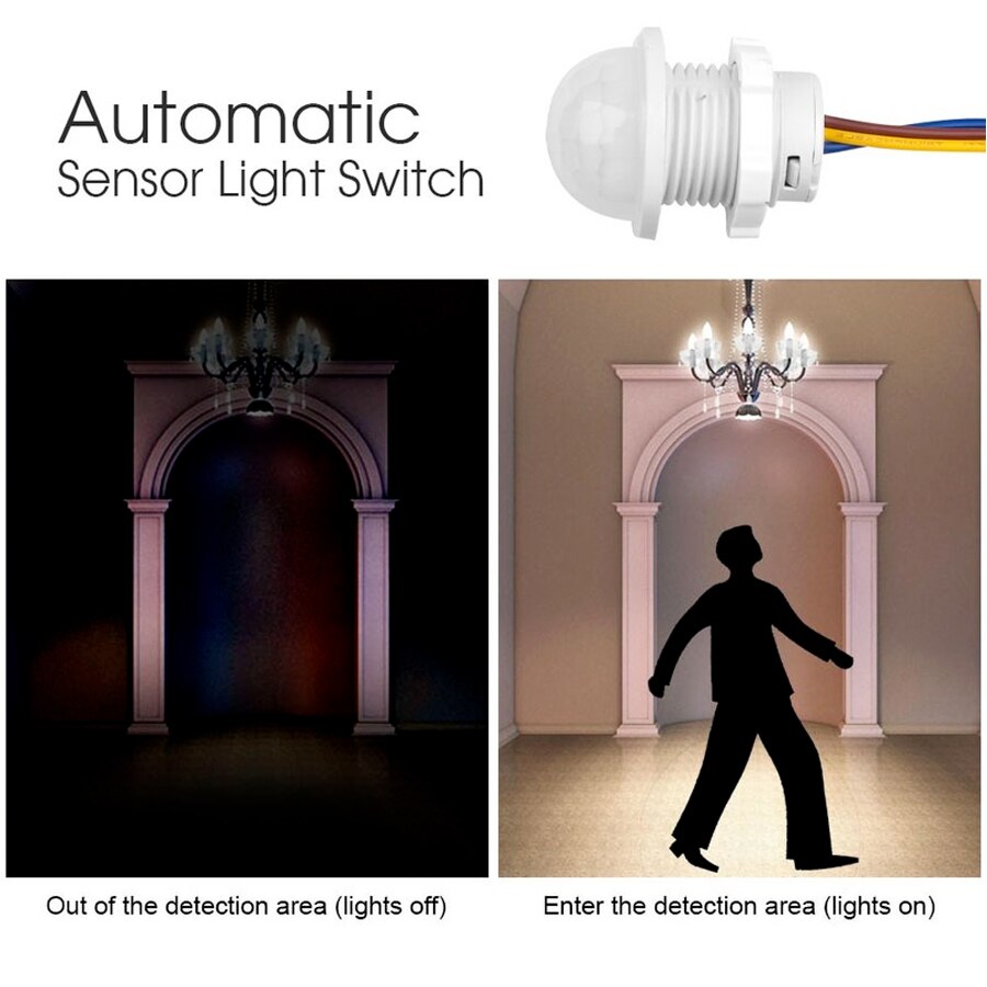 PIR Motion Sensor Detector Sma - Outdoor Lighting With Motion Sensor recension och pris