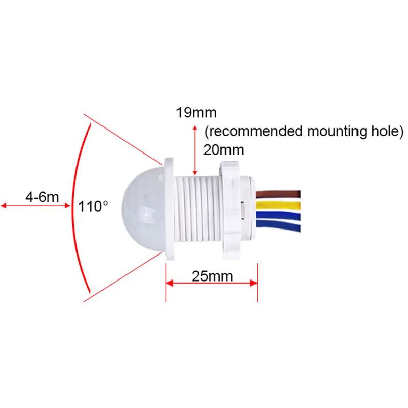PIR Motion Sensor Detector Sma - Outdoor Lighting With Motion Sensor recension och pris