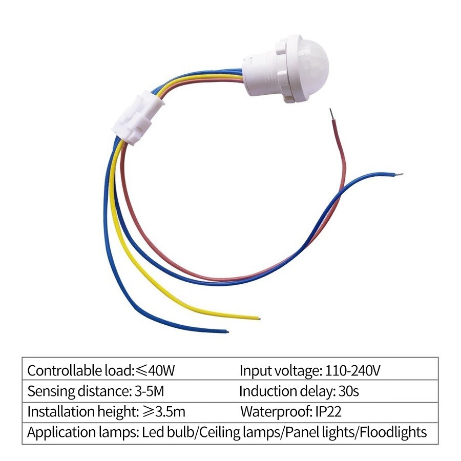 PIR Motion Sensor Detector Sma - Outdoor Lighting With Motion Sensor recension och pris