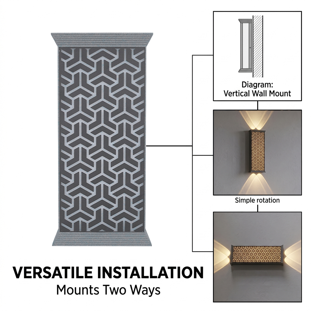 Aluminum LED waterproof wall l - Outdoor Lighting Hardwired recension och pris