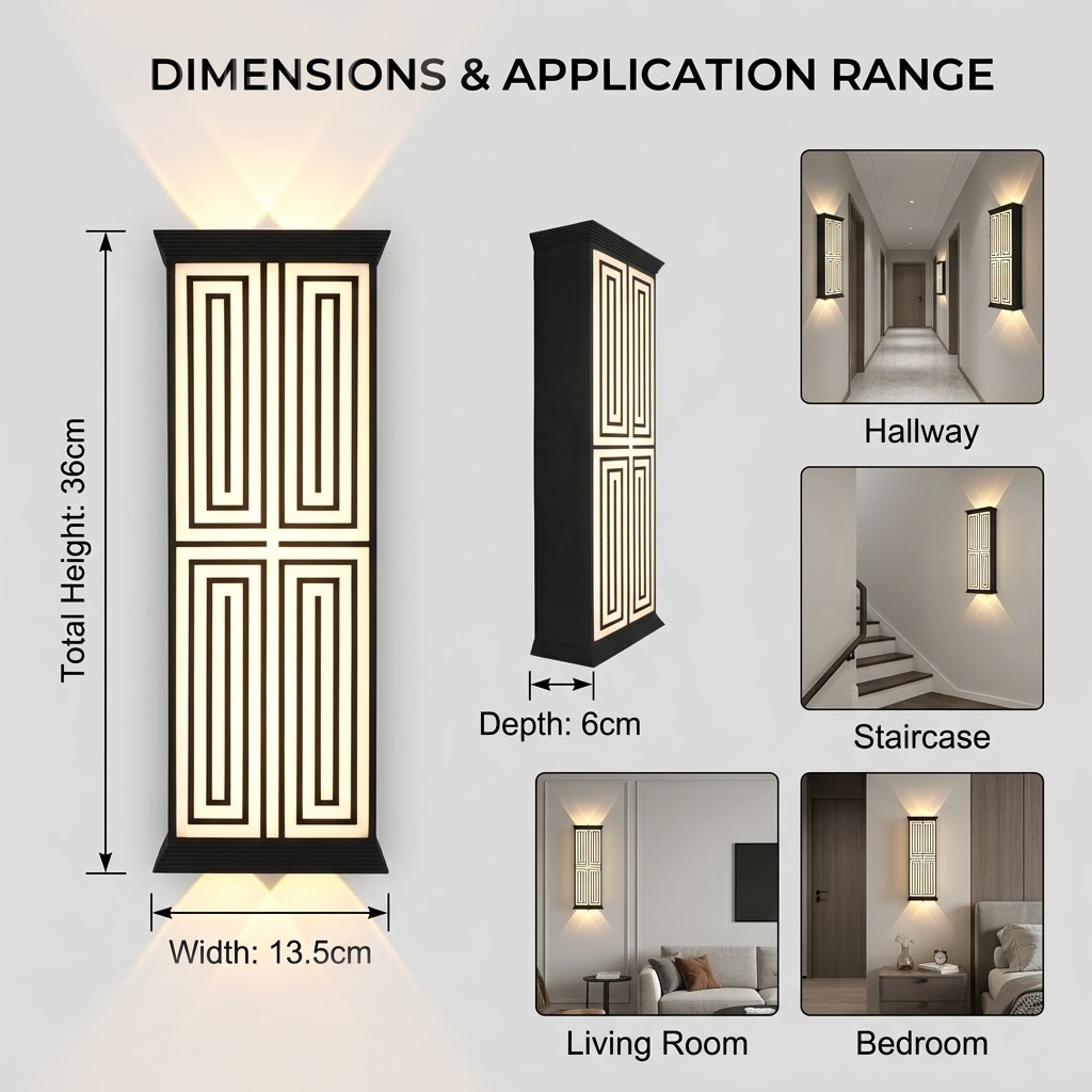 Aluminum LED waterproof wall l - Outdoor Lighting Hardwired recension och pris